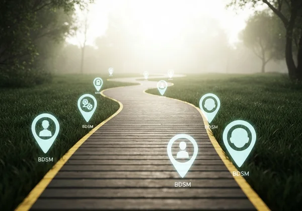 通往 BDSM 多样化自我发现的风格化路径。
