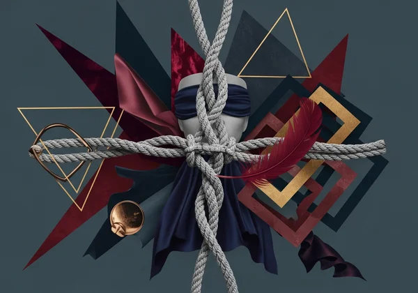 Abstract symbols of various common BDSM kinks.