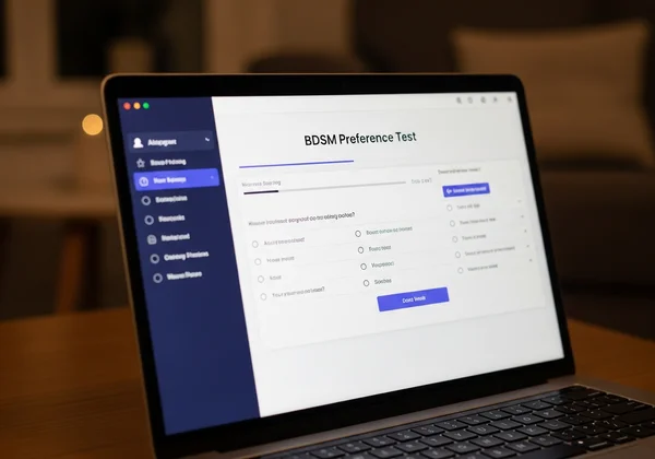 User taking an online BDSM preference test